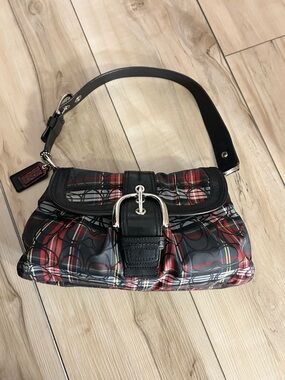 Coach Soho Tartan Plaid Signature C